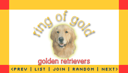 Ring of Gold - Golden Retrivers Web Ring