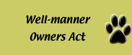 Well-manners Owners Act　良い飼い主になろう
